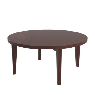 Brogan 36 inch Round wood coffee table hospitality dining